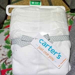 Carter's Soft White Bodysuits - Pack of 5